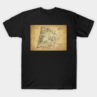 Old Map - Vintage - Landes Department T-Shirt